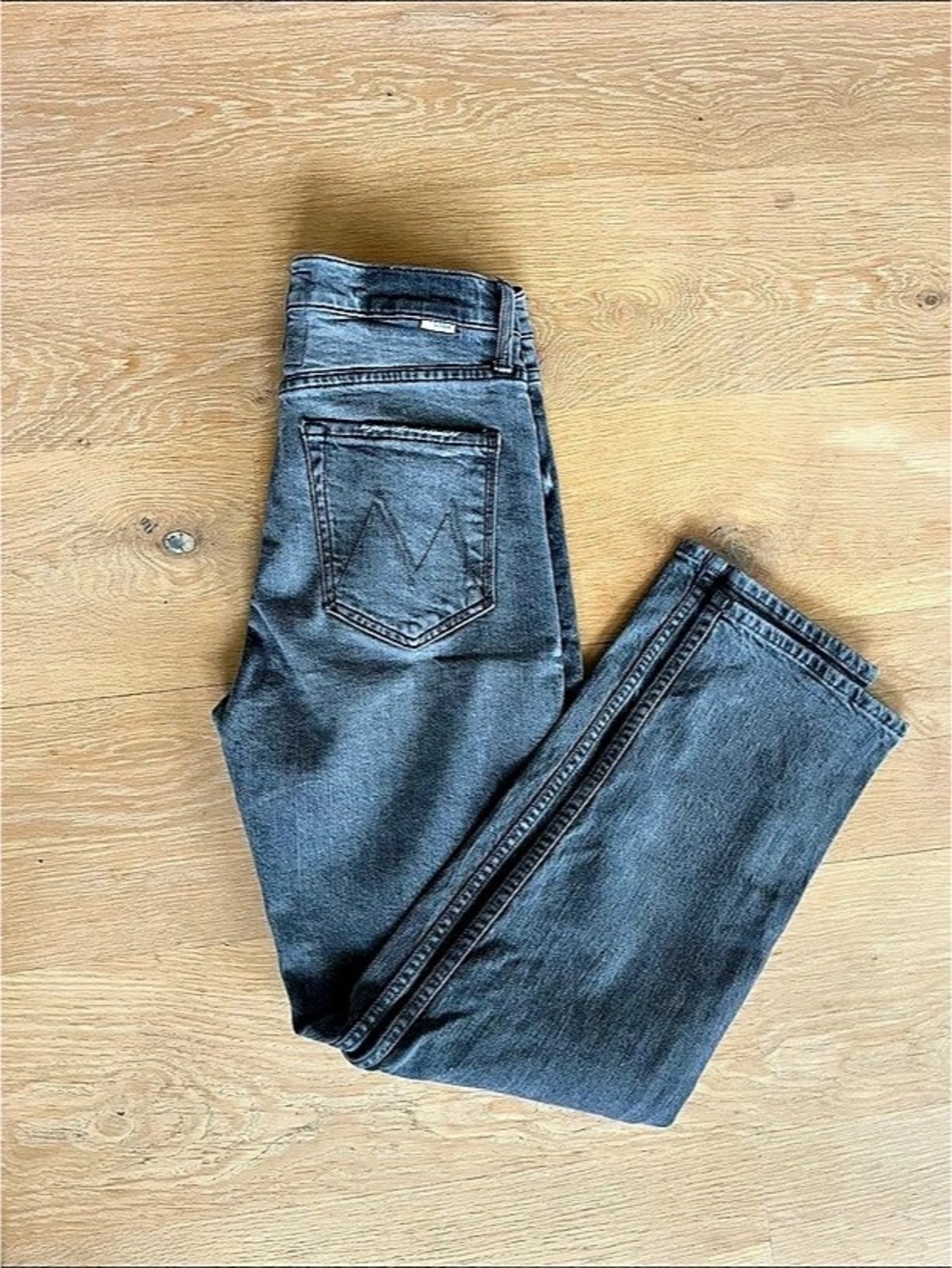 MOTHER Tom Cat Ankle Jeans Gray